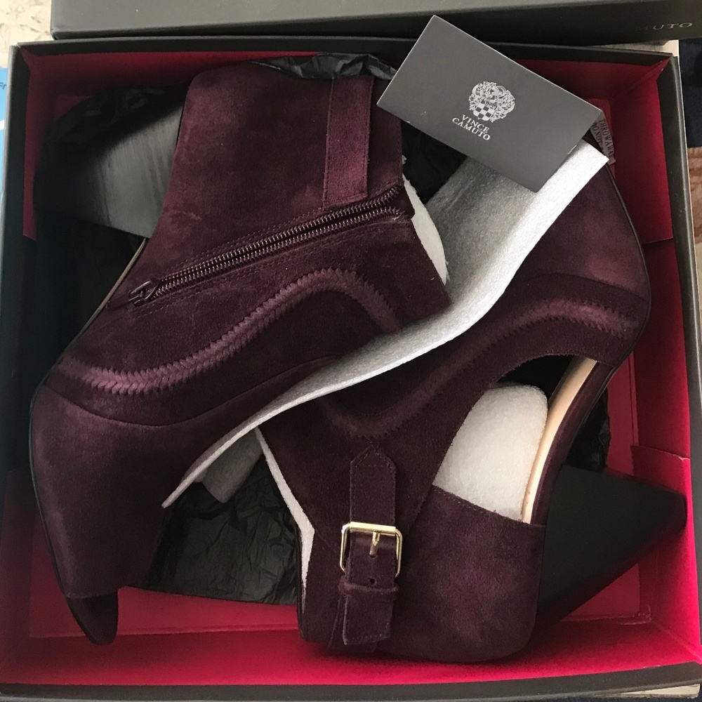 Vince Camuto NEW NIB Suede Leather Shoes/Shooties  Sz 9.5M